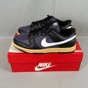 Nike Dunk Low Next Nature Casual Shoes Womens 7 Purple Raisin Black New NIB